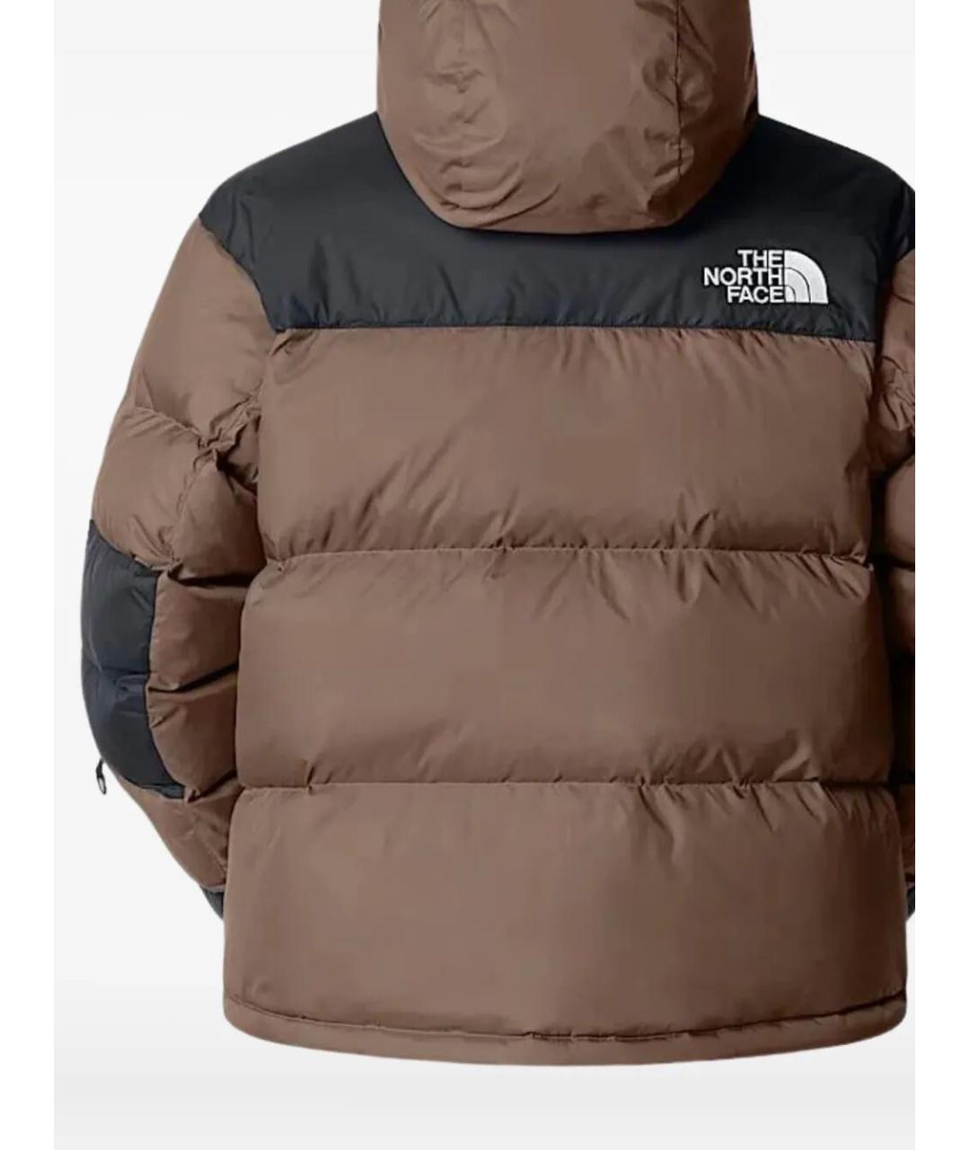 THE NORTH FACE Коричневый полиэстеровый пуховик, фото 2