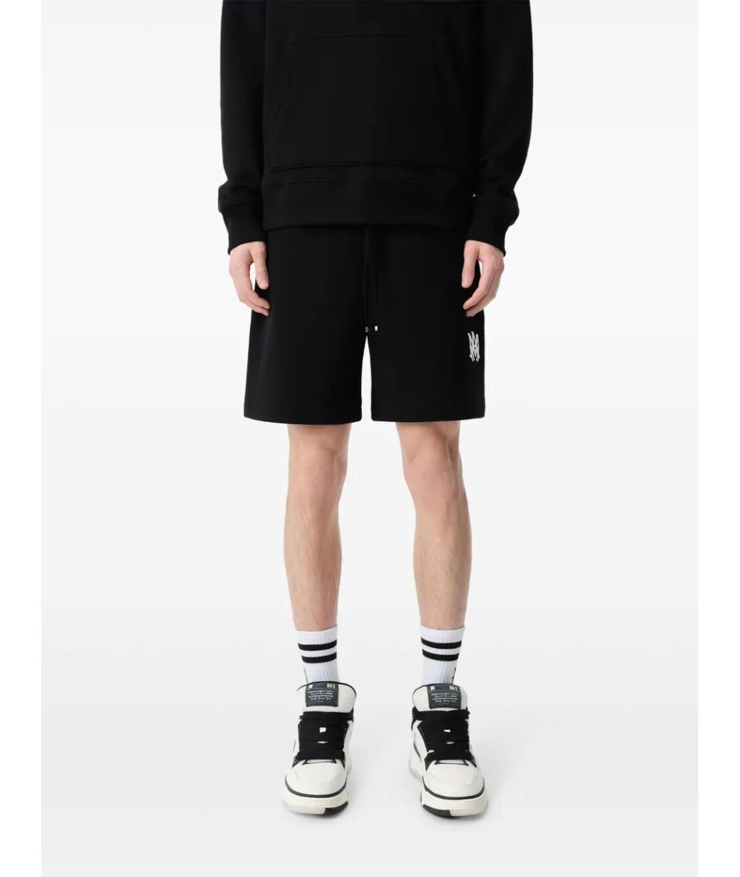 AMIRI Черные хлопковые шорты, фото 2