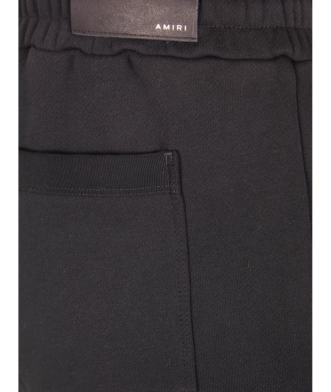 AMIRI Черные хлопковые шорты, фото 5