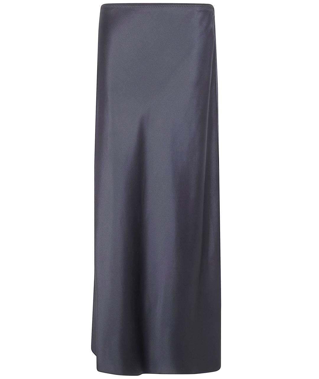 JOSEPH Черная шелковая юбка миди, фото 1