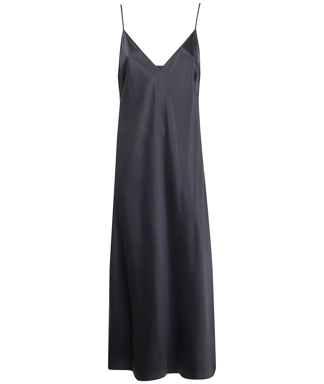 JOSEPH Черное шелковое повседневное платье, фото 5