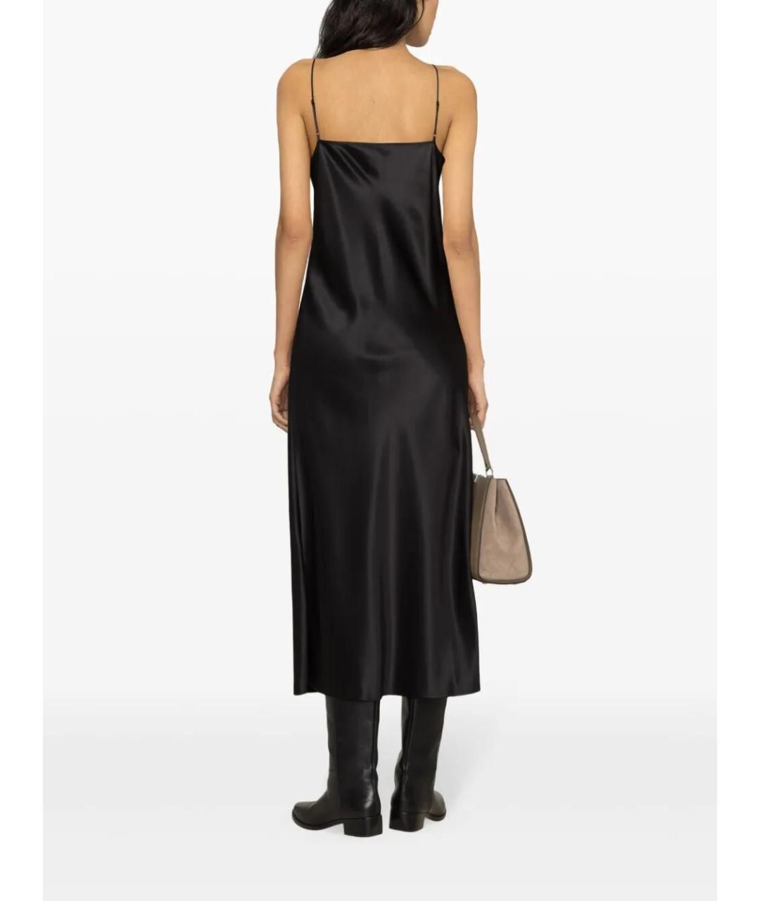JOSEPH Черное шелковое повседневное платье, фото 2