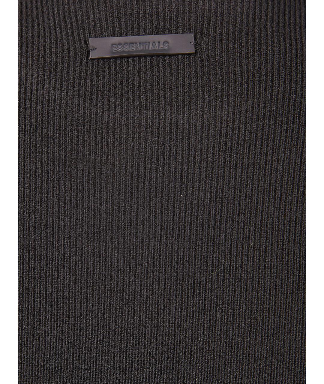 FEAR OF GOD ESSENTIALS Черное полиэстеровое повседневное платье, фото 3