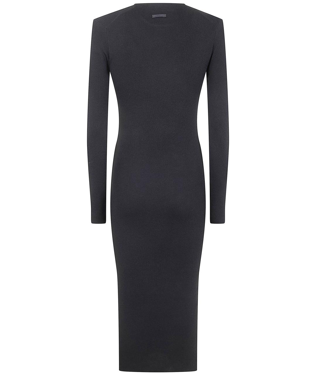 FEAR OF GOD ESSENTIALS Черное полиэстеровое повседневное платье, фото 2