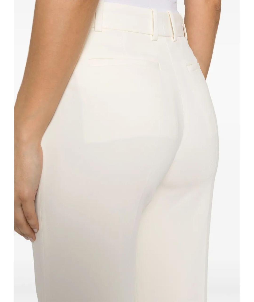 JOSEPH Белые вискозные прямые брюки, фото 2