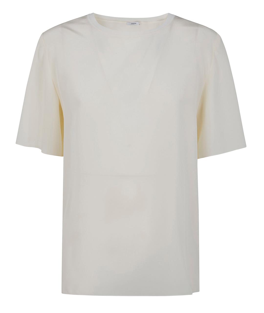 JOSEPH Белая шелковая футболка, фото 1