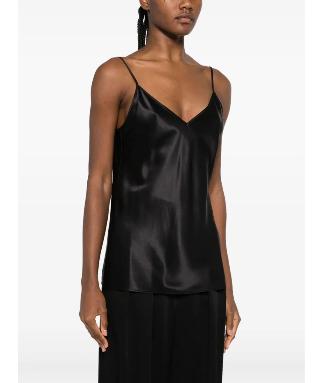 JOSEPH Черная шелковая майка, фото 5