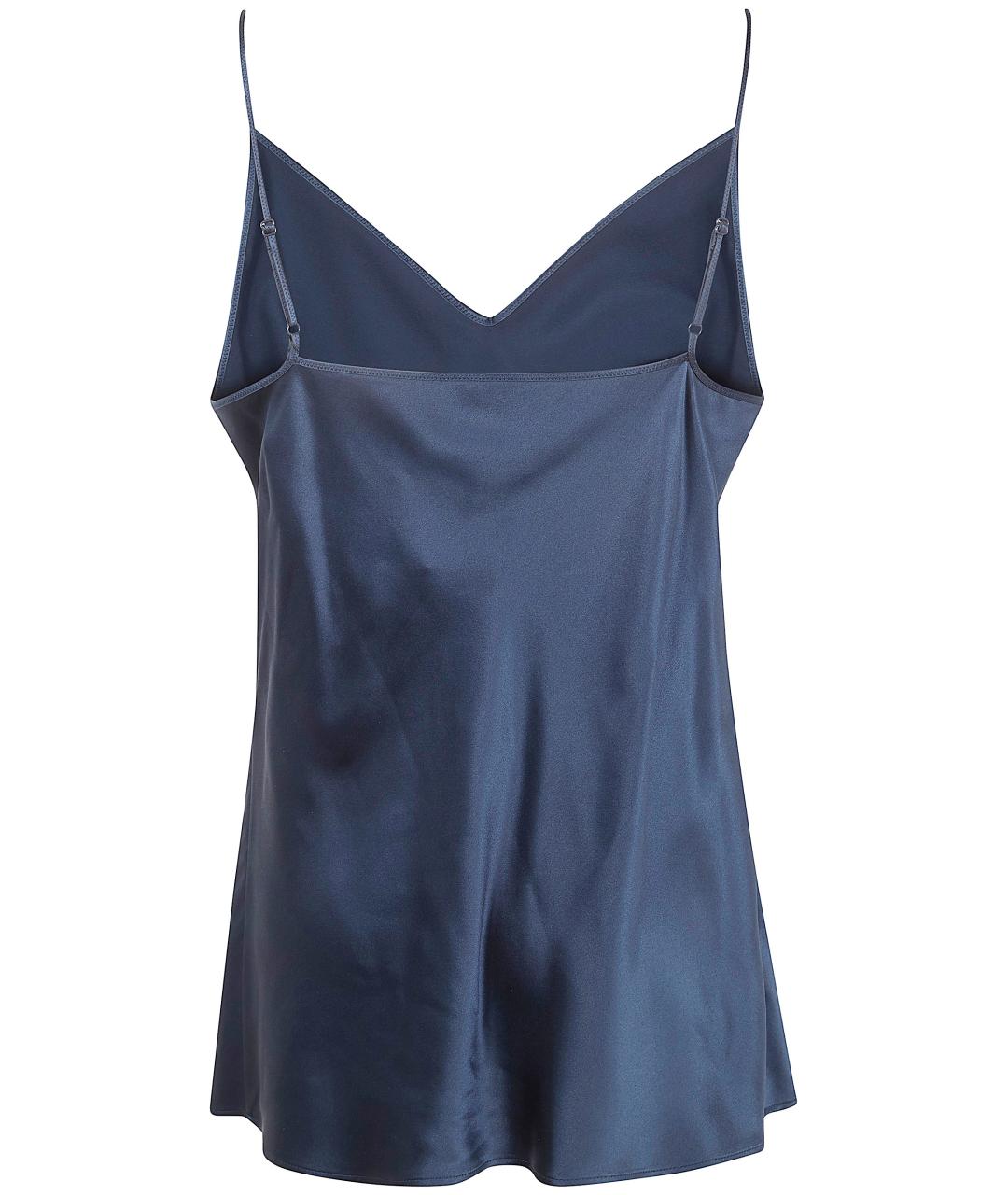 JOSEPH Синяя шелковая блузы, фото 2