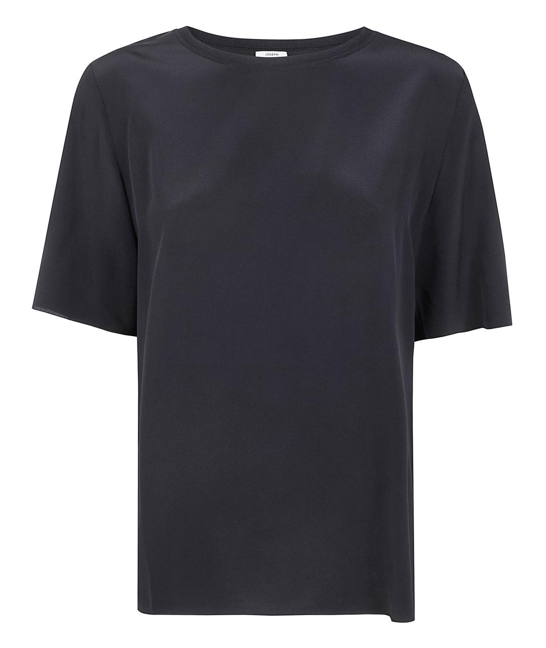 JOSEPH Черная шелковая футболка, фото 1
