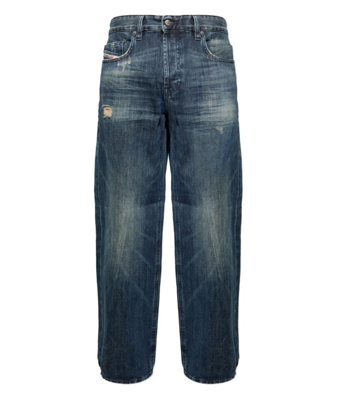 DIESEL Синие хлопковые прямые джинсы, фото 1