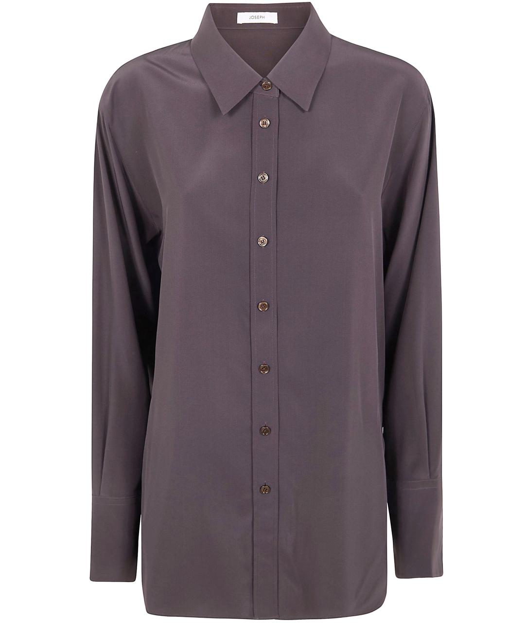 JOSEPH Коричневая шелковая рубашка, фото 1