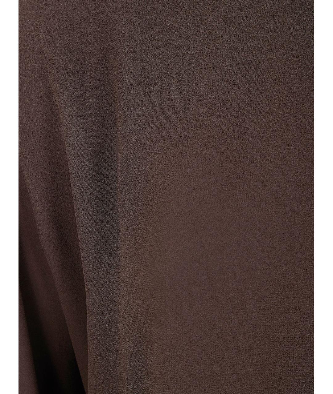 JOSEPH Коричневая шелковая блузы, фото 3