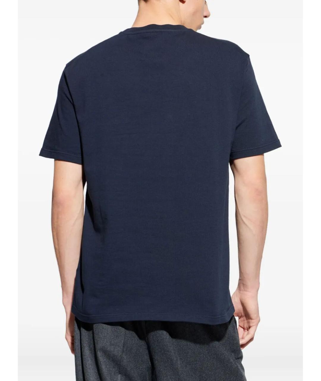 JIL SANDER Синяя хлопковая футболка, фото 3