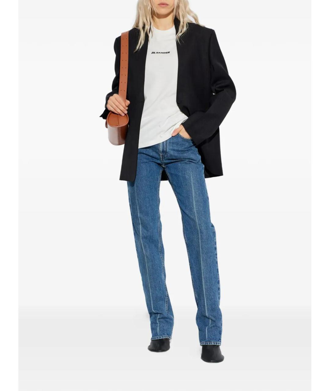 JIL SANDER Белая хлопковая футболка, фото 6