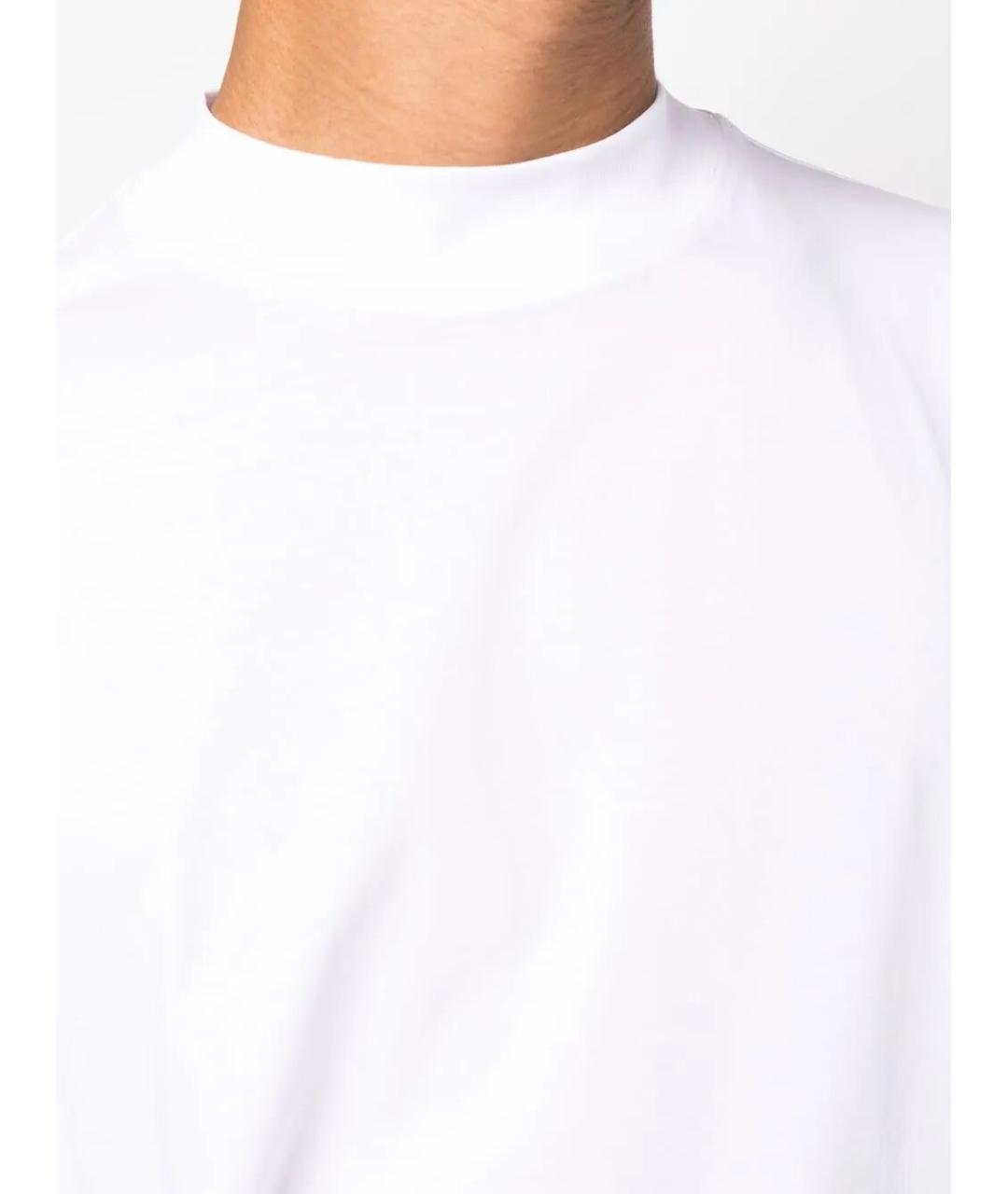 JIL SANDER Белая хлопковая футболка, фото 5