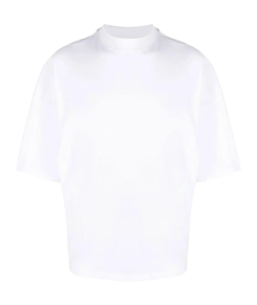 JIL SANDER Белая хлопковая футболка, фото 1