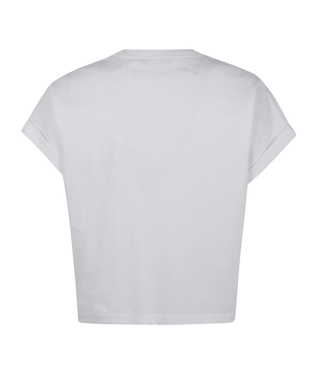 BALMAIN Белая хлопковая футболка, фото 2