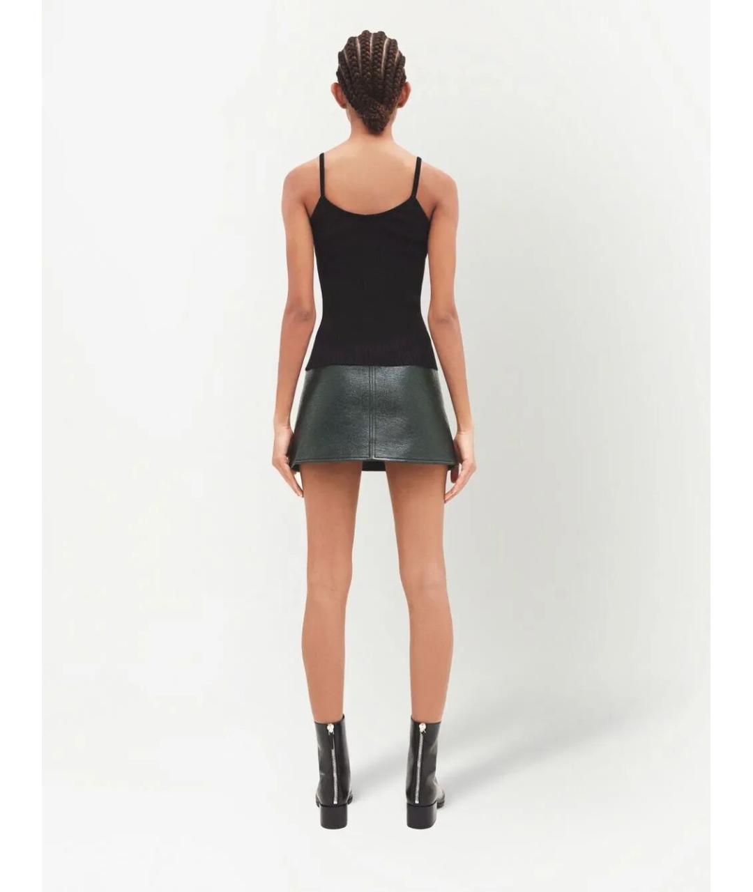 COURREGES Черная полиэстеровая майка, фото 4