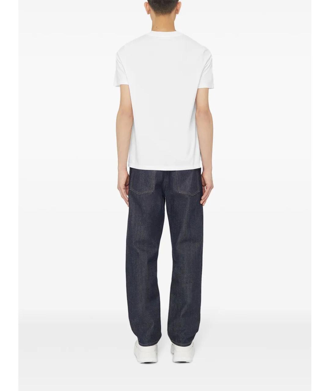 JIL SANDER Белая хлопковая футболка, фото 2