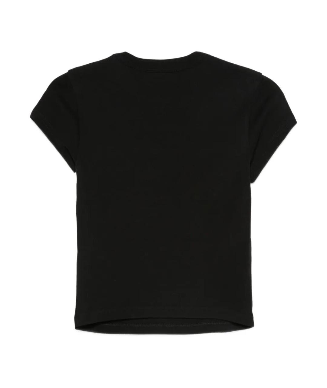 ALEXANDER WANG Черная хлопковая футболка, фото 2