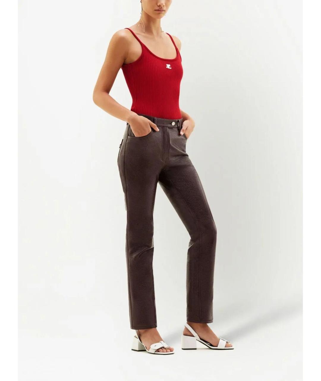 COURREGES Красная полиэстеровая майка, фото 4