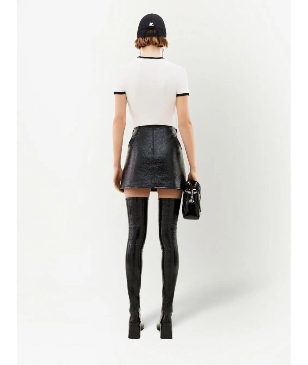 COURREGES Белая хлопковая футболка, фото 2