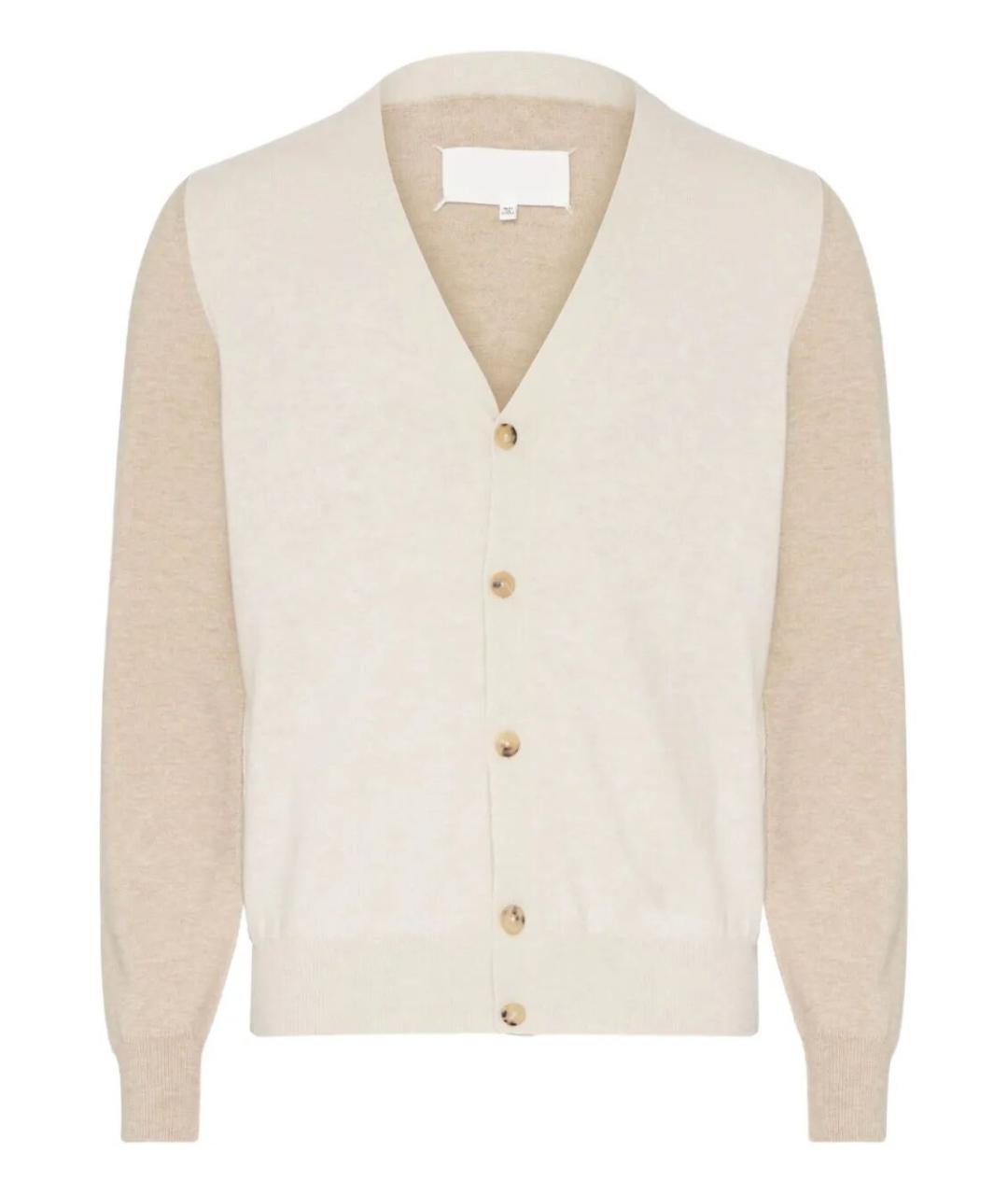 MAISON MARGIELA Бежевый шерстяной кардиган, фото 1