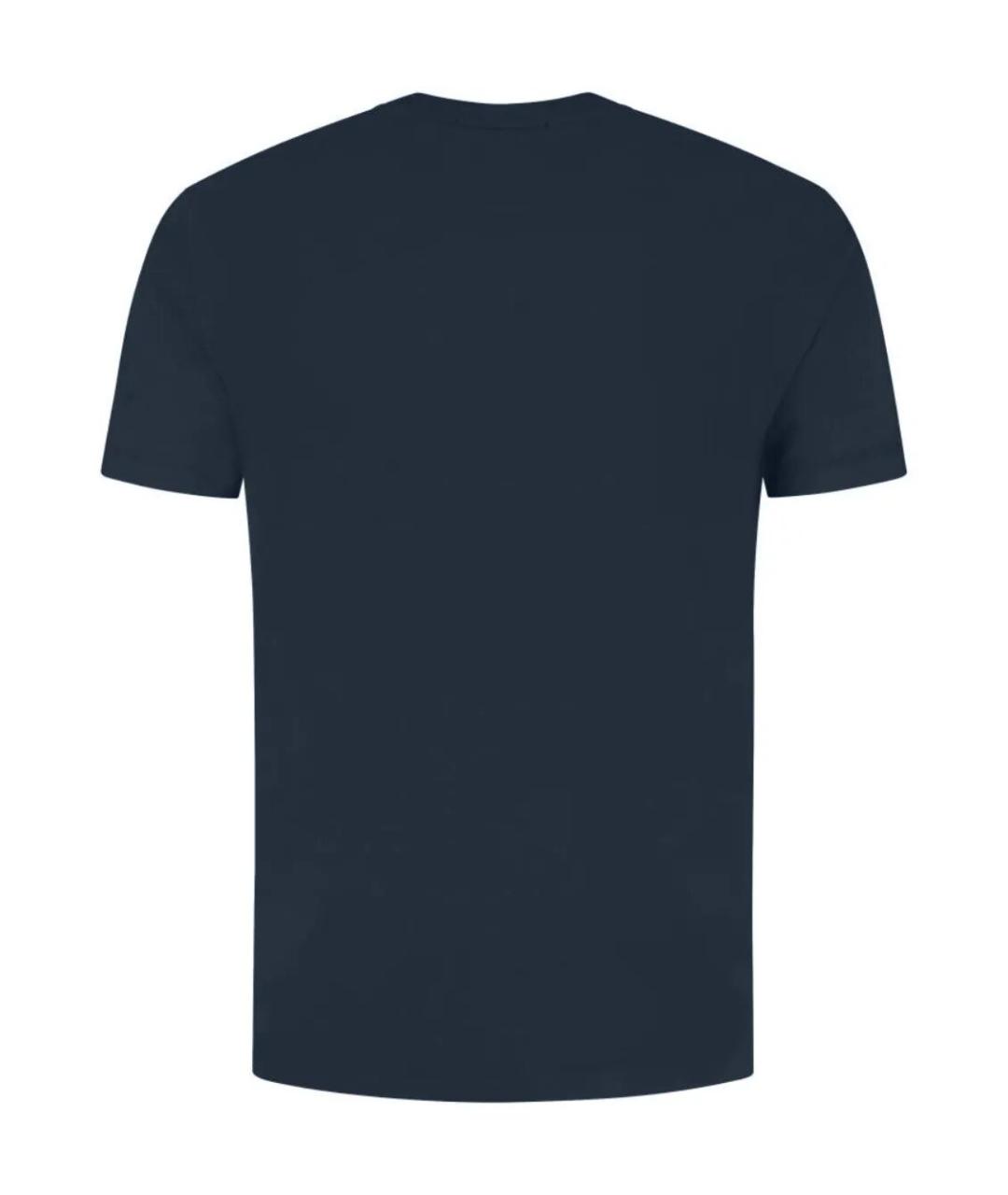 STONE ISLAND Синяя хлопковая футболка, фото 2