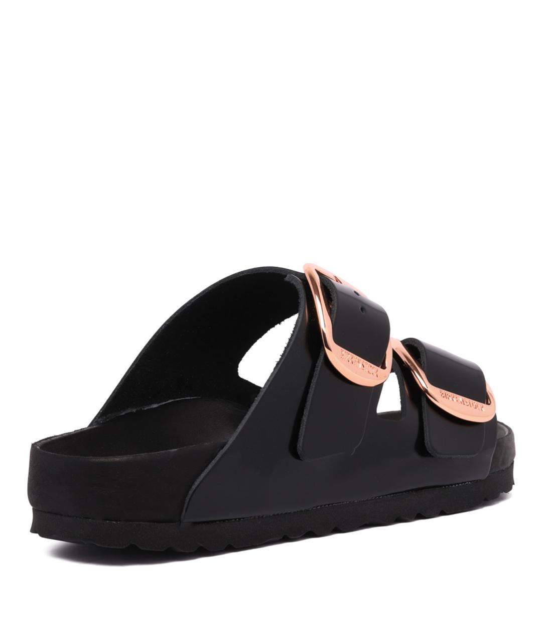 BIRKENSTOCK Черные кожаные сандалии, фото 5