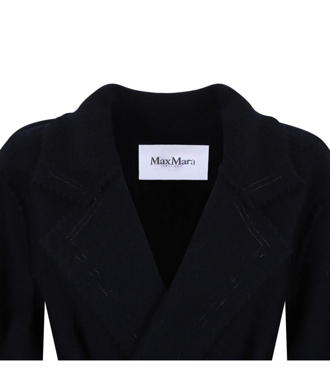 MAX MARA Черное шерстяное пальто, фото 3