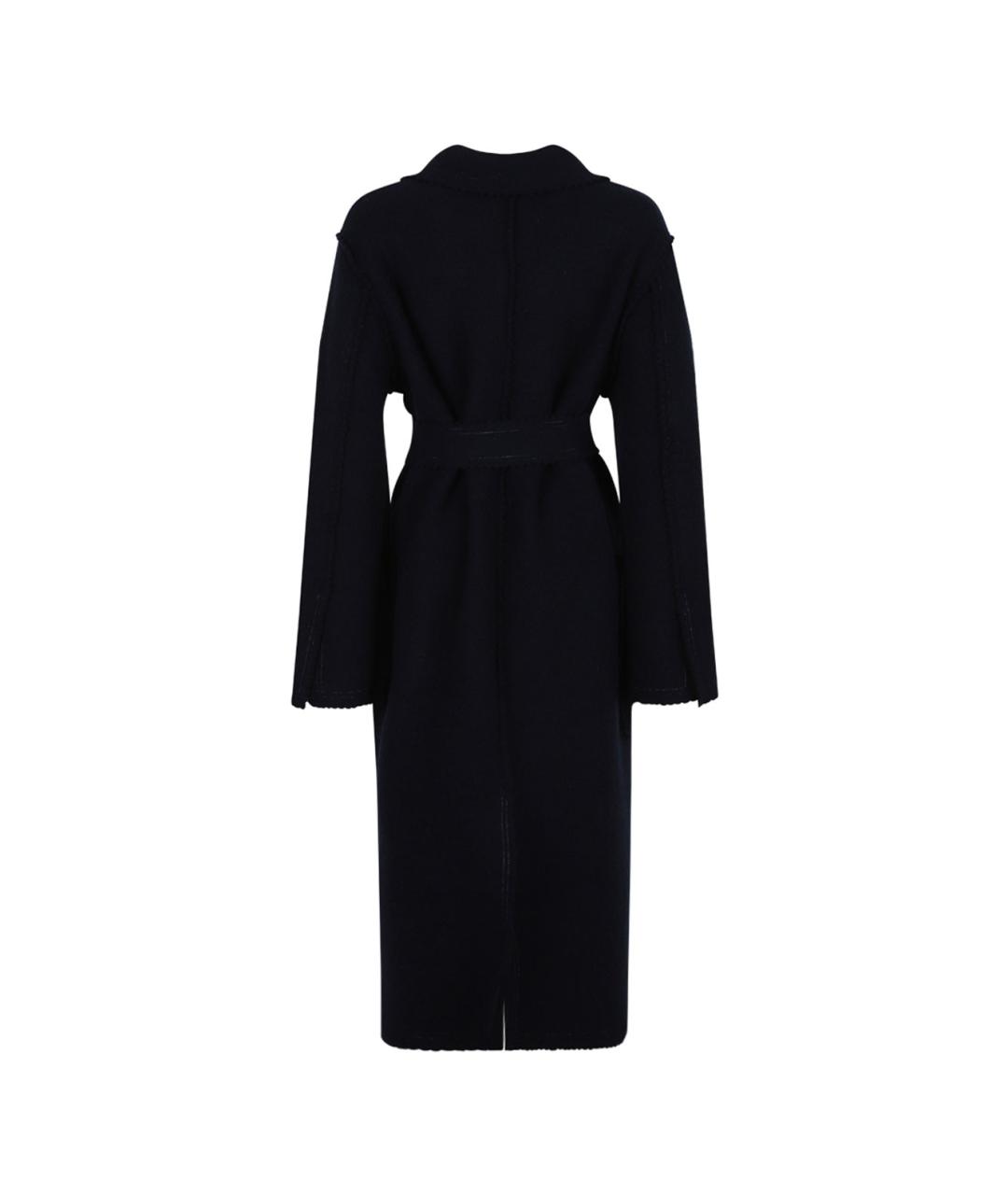 MAX MARA Черное шерстяное пальто, фото 2