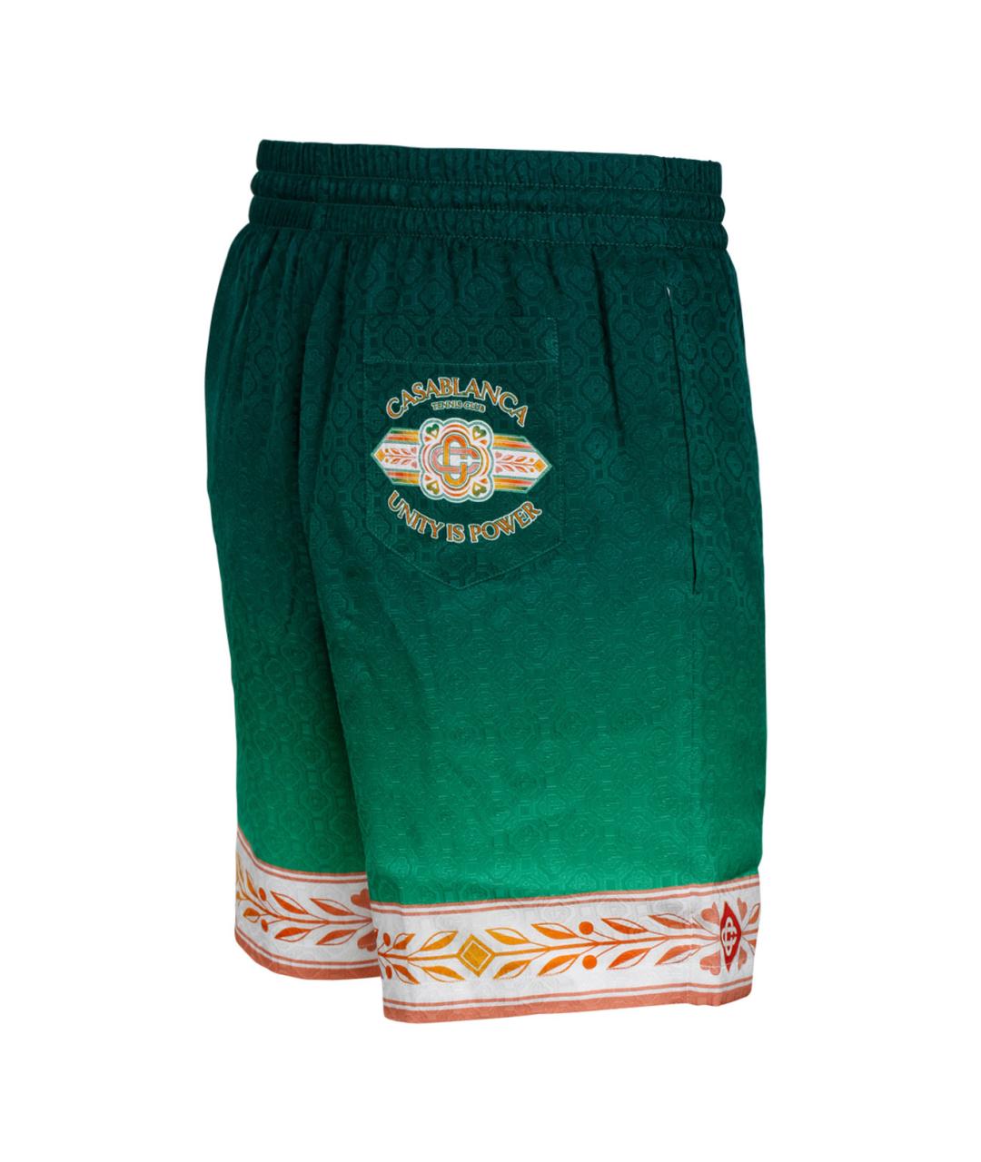 CASABLANCA Зеленые шелковые шорты, фото 3