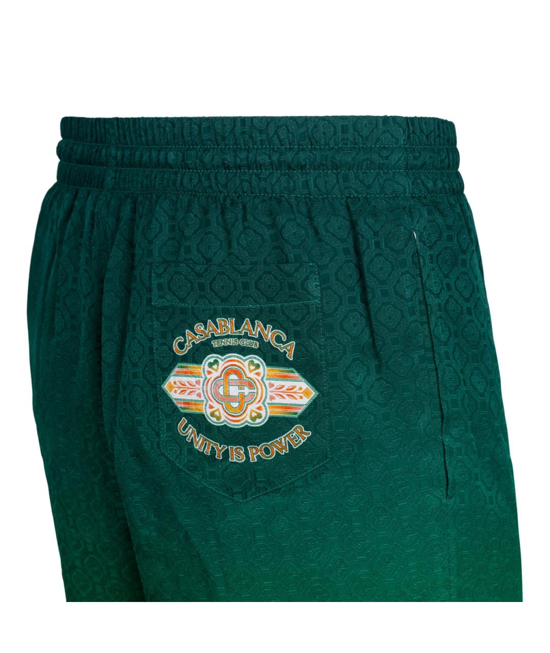 CASABLANCA Зеленые шелковые шорты, фото 4