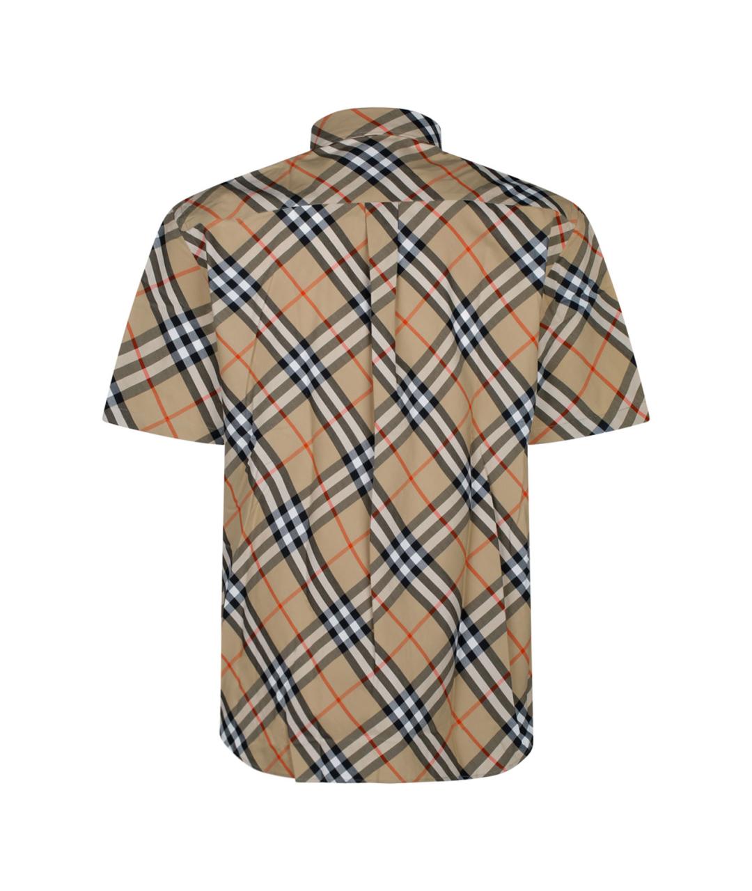 BURBERRY Бежевая хлопковая кэжуал рубашка, фото 2