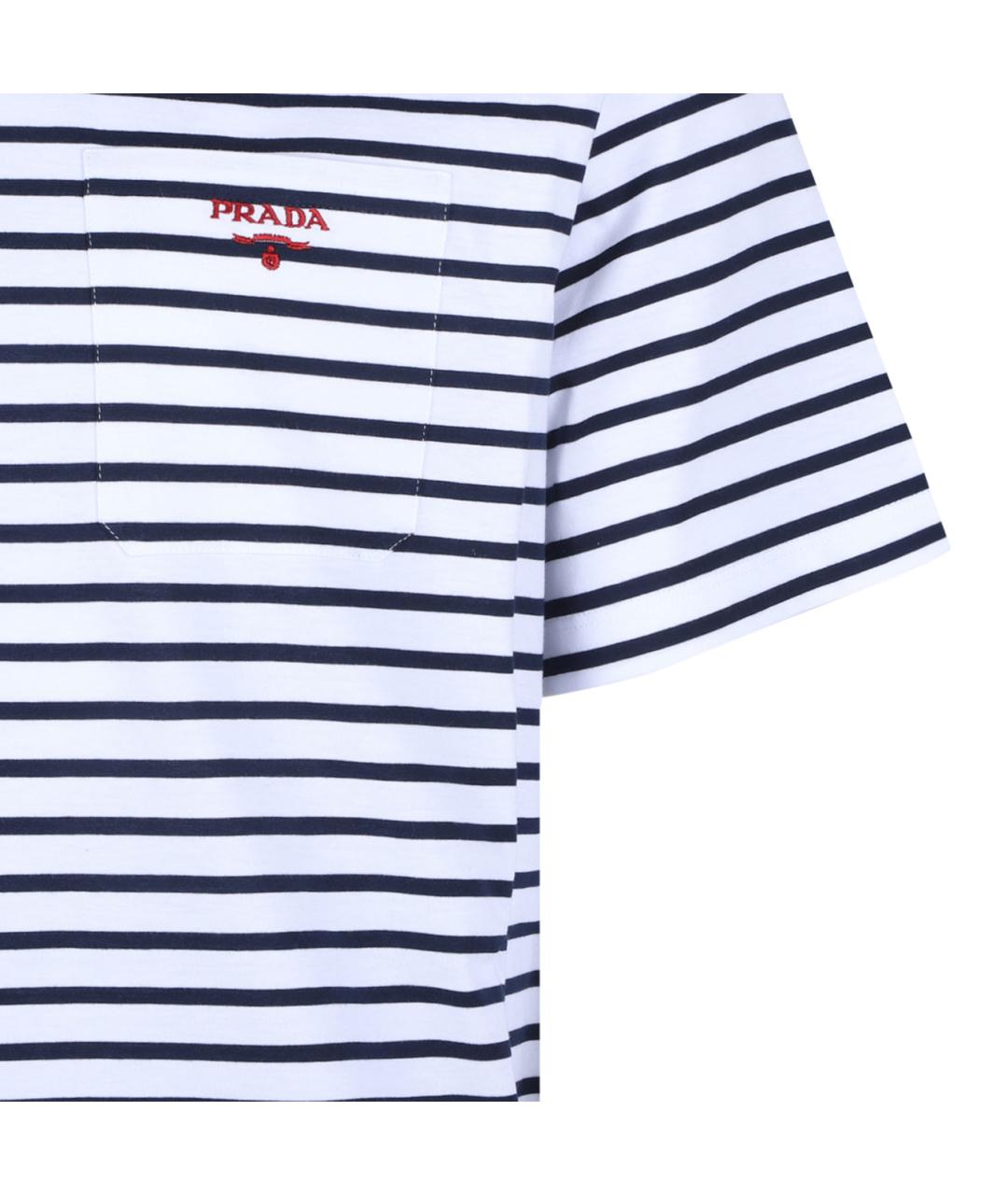 PRADA Мульти хлопковая футболка, фото 4