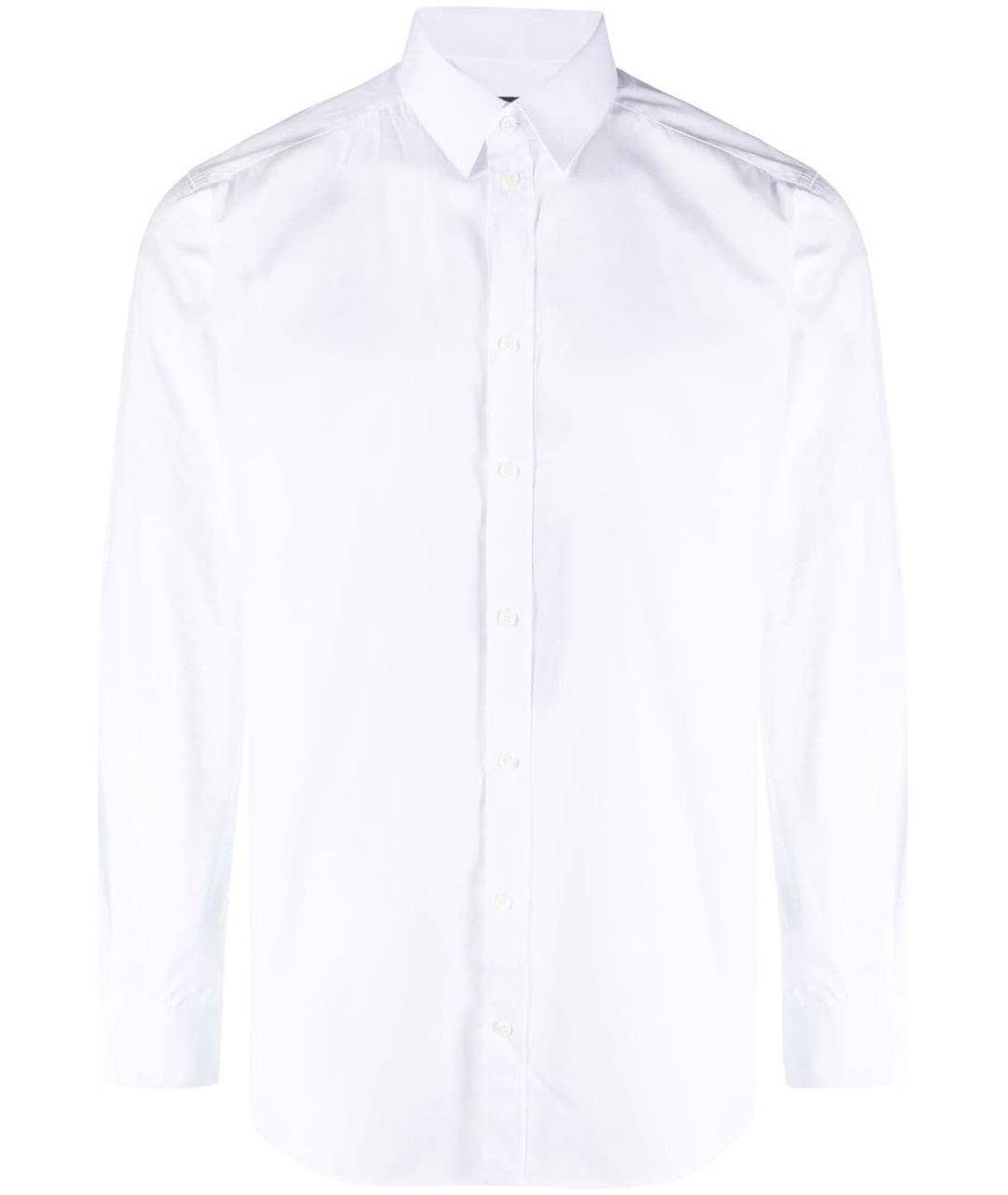DOLCE&GABBANA Белая хлопковая классическая рубашка, фото 1