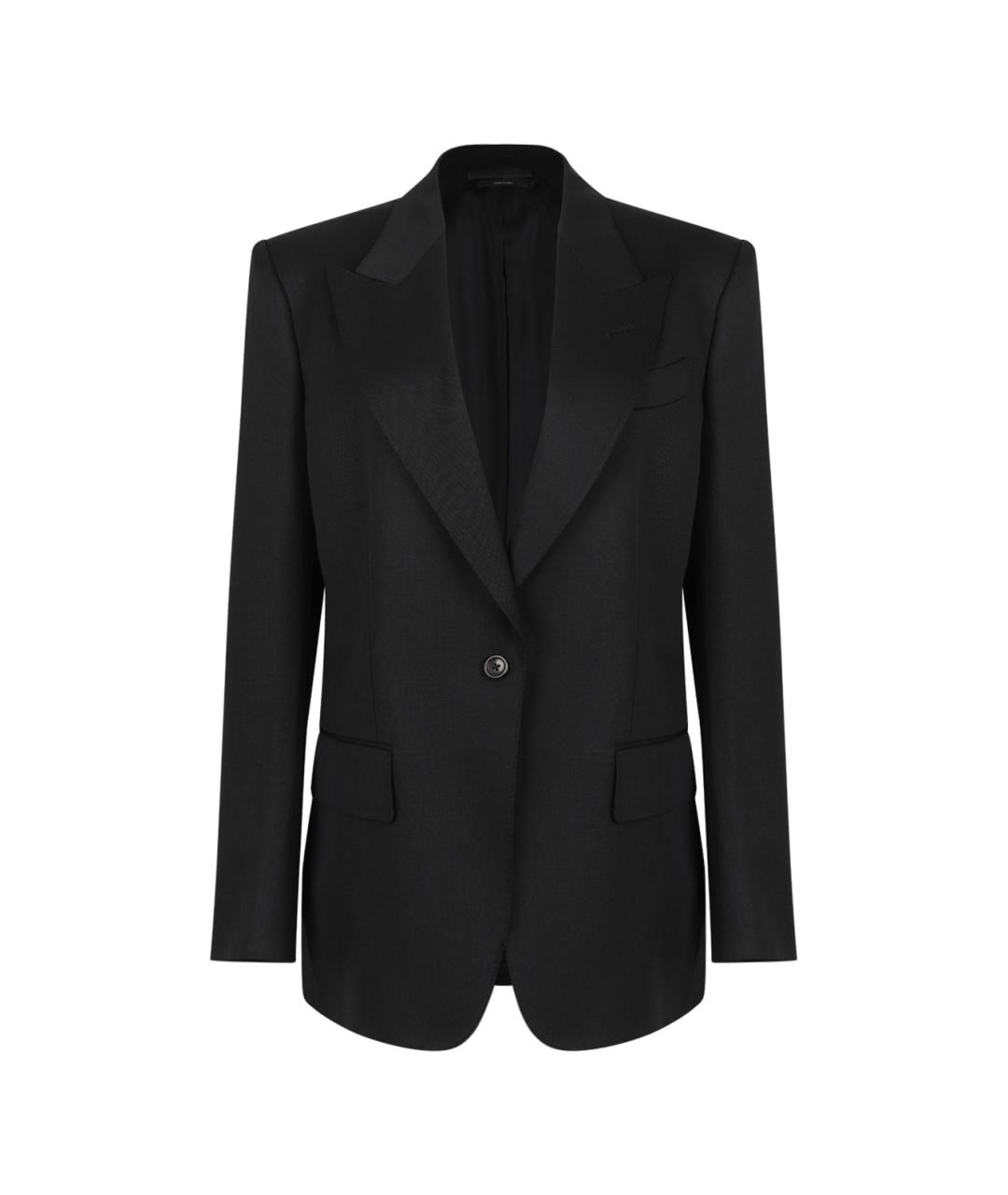 TOM FORD Черный шерстяной жакет/пиджак, фото 1