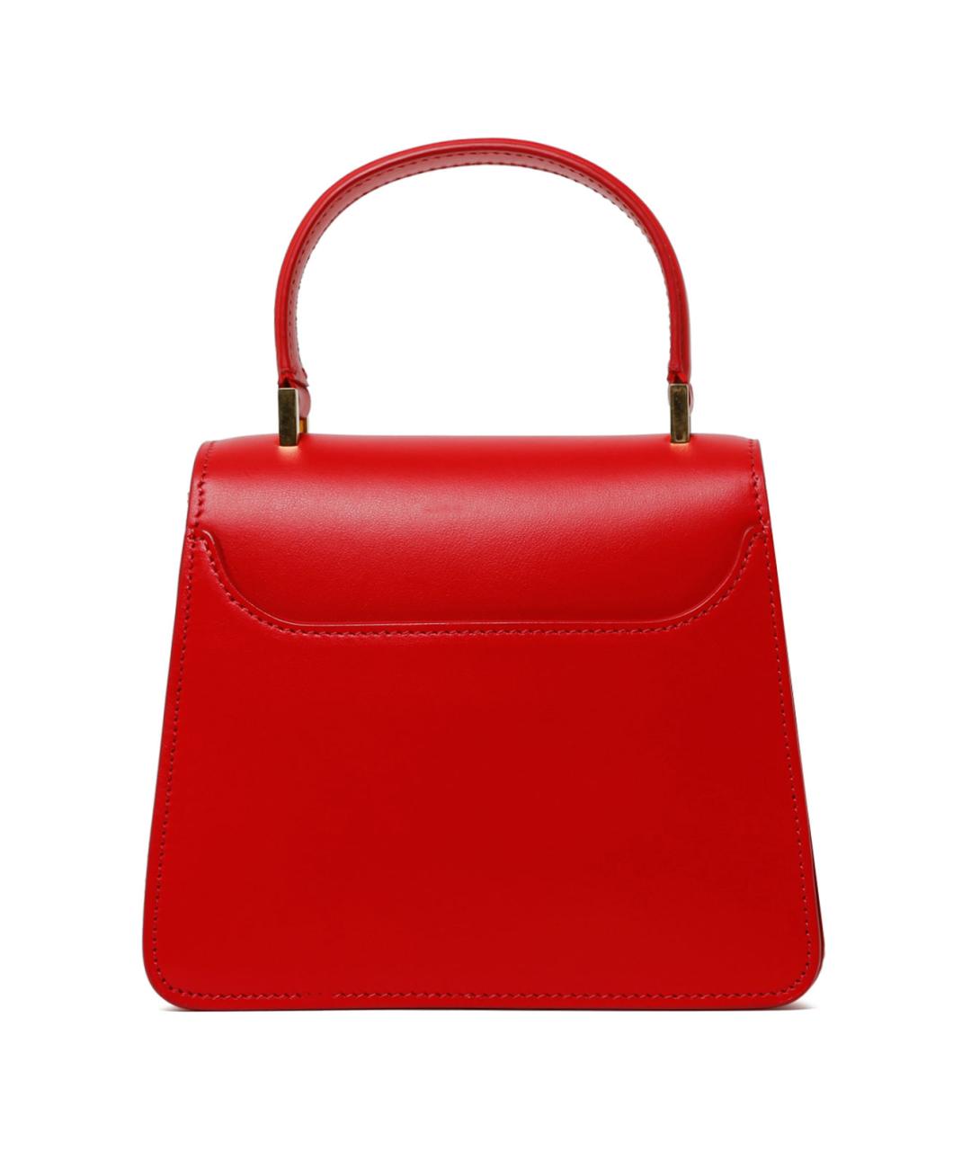LANVIN Красная кожаная сумка с короткими ручками, фото 2
