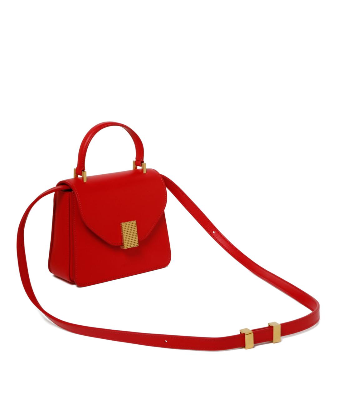 LANVIN Красная кожаная сумка с короткими ручками, фото 3
