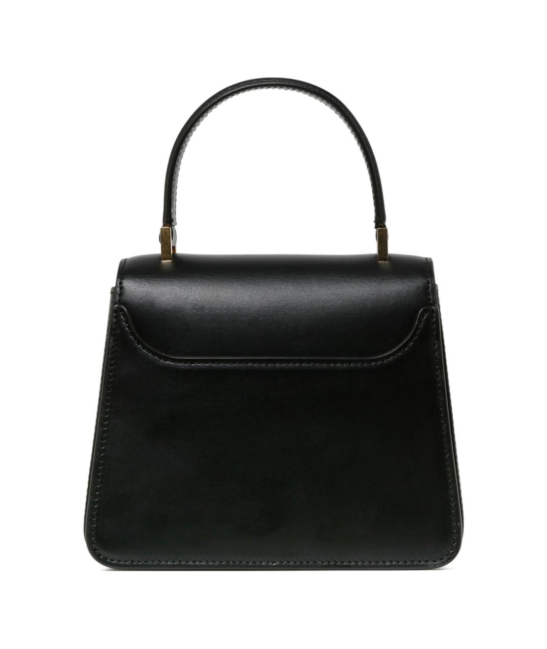 LANVIN Черная кожаная сумка с короткими ручками, фото 2