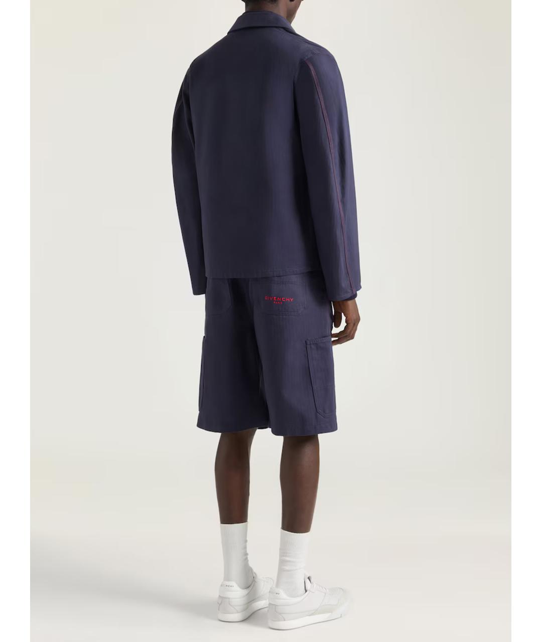 GIVENCHY Синяя хлопковая куртка, фото 3