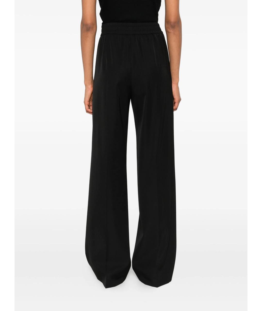 DOLCE&GABBANA Черные шерстяные прямые брюки, фото 4