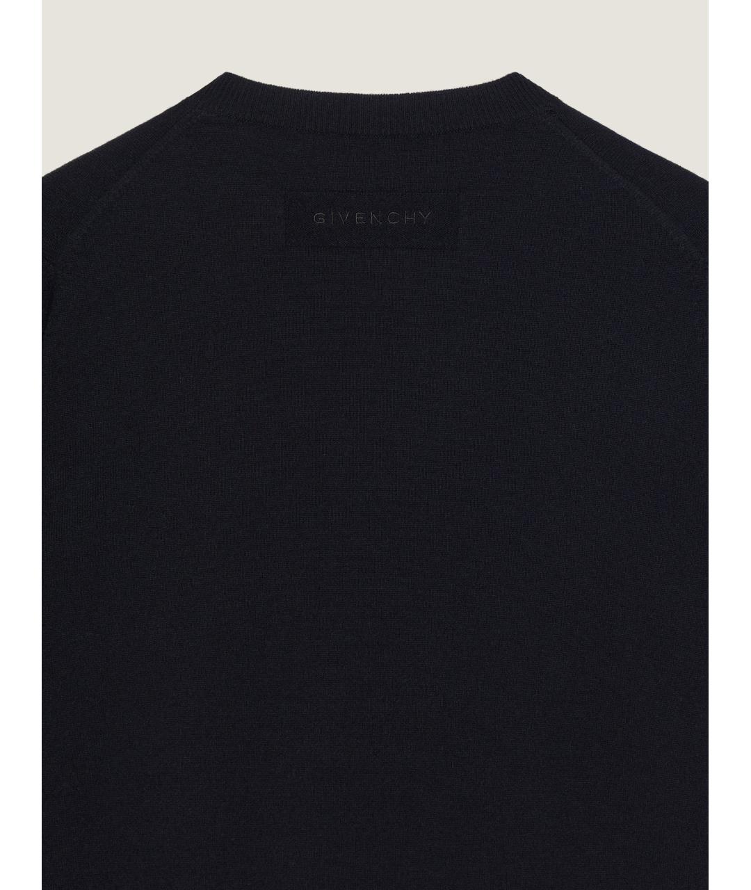 GIVENCHY Черный кашемировый джемпер / свитер, фото 2