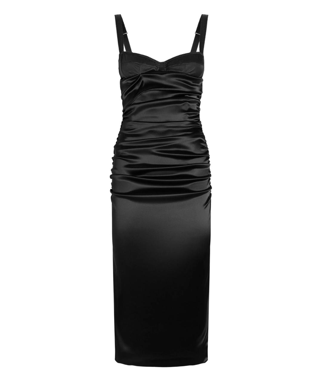 DOLCE&GABBANA Черное вискозное вечернее платье, фото 1