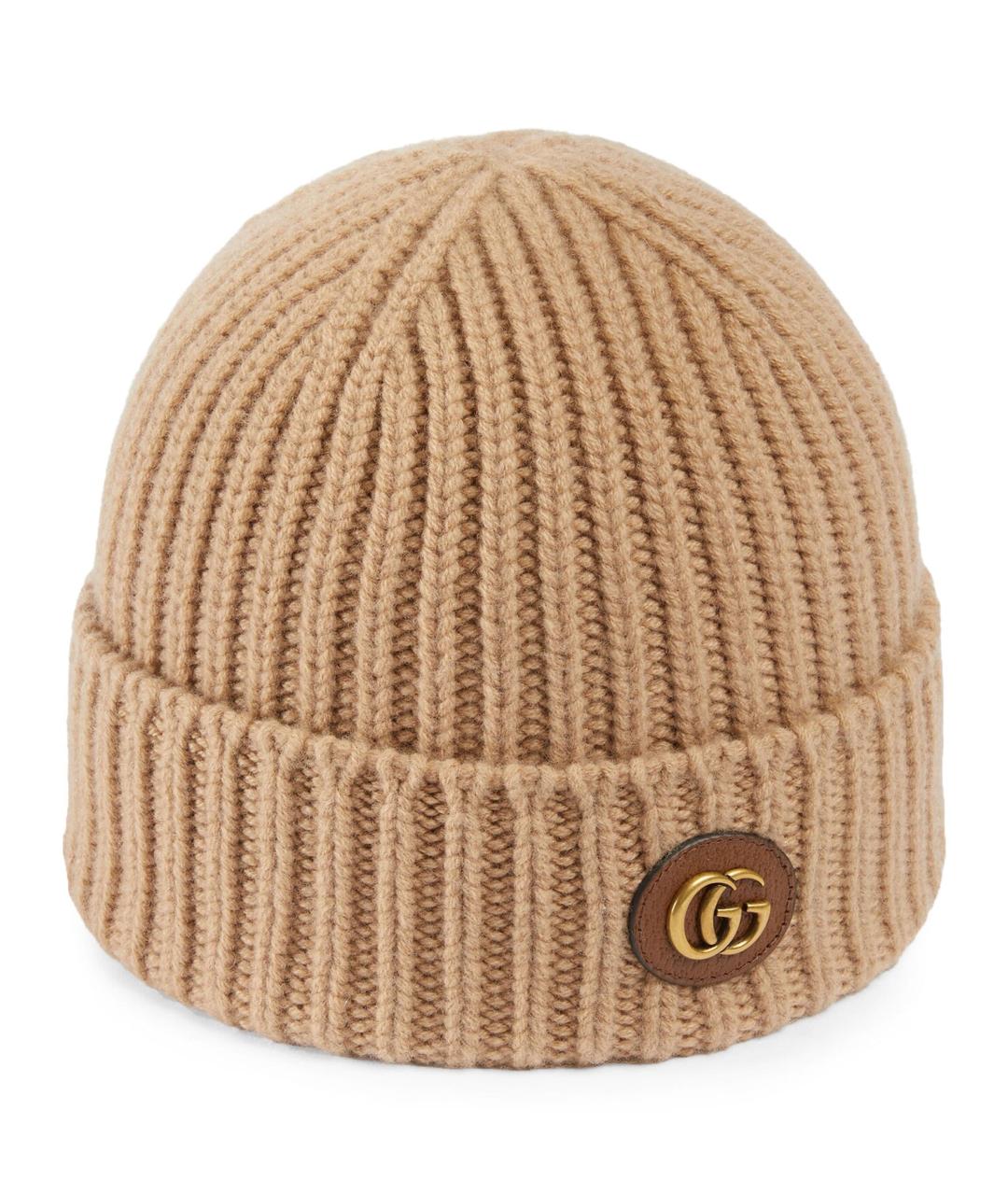 GUCCI Коричневая шерстяная шапка, фото 1