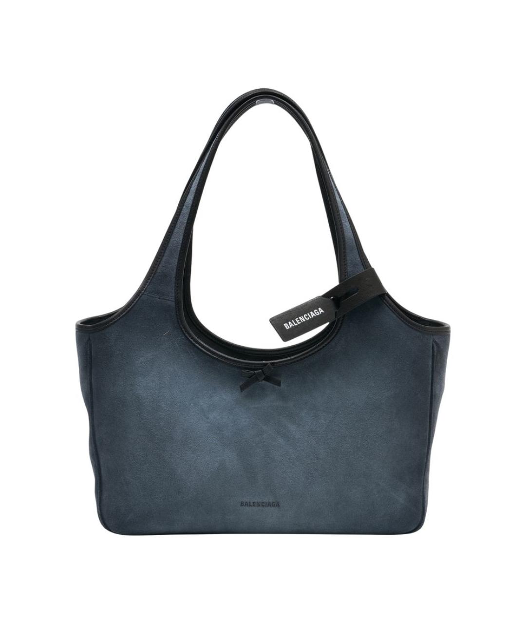 BALENCIAGA Серая кожаная сумка тоут, фото 1