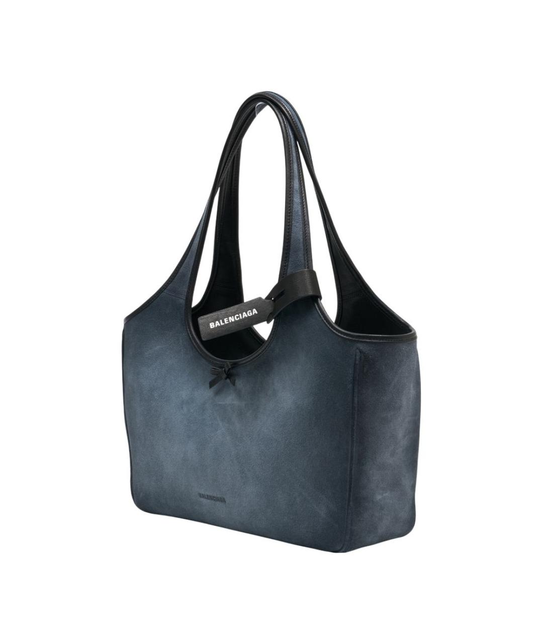 BALENCIAGA Серая кожаная сумка тоут, фото 2