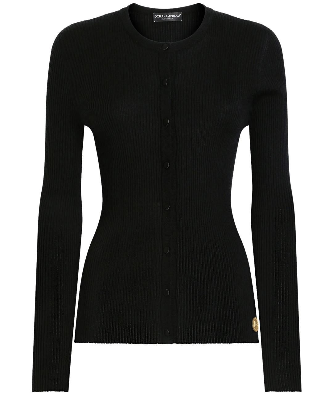 DOLCE&GABBANA Черный кашемировый кардиган, фото 1