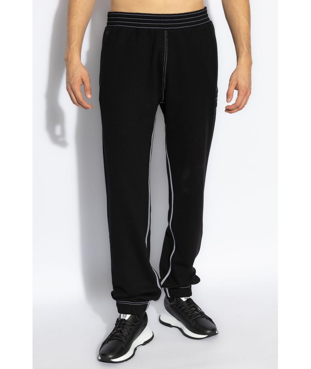 GIVENCHY Черные хлопковые повседневные брюки, фото 3