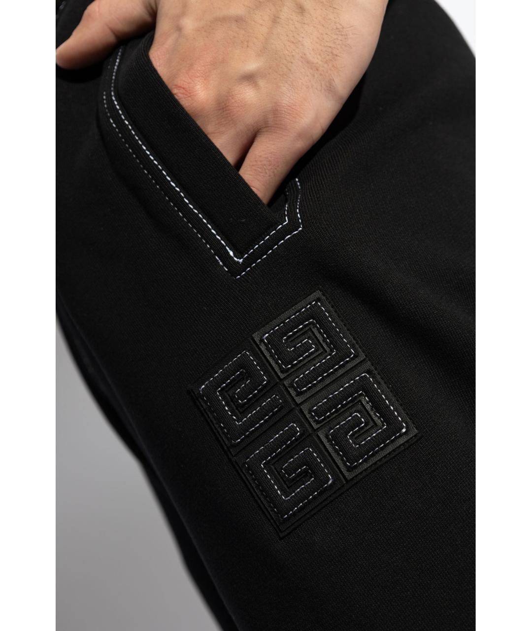 GIVENCHY Черные хлопковые повседневные брюки, фото 5